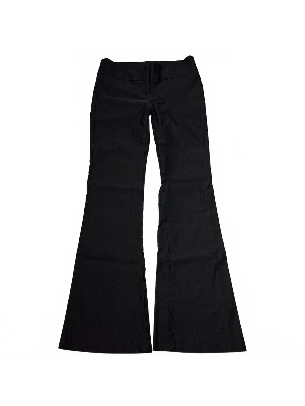 Vintage Dynamite Black Low Rise Flare Trousers Sz 7 Office Siren 2000s WorkWear
